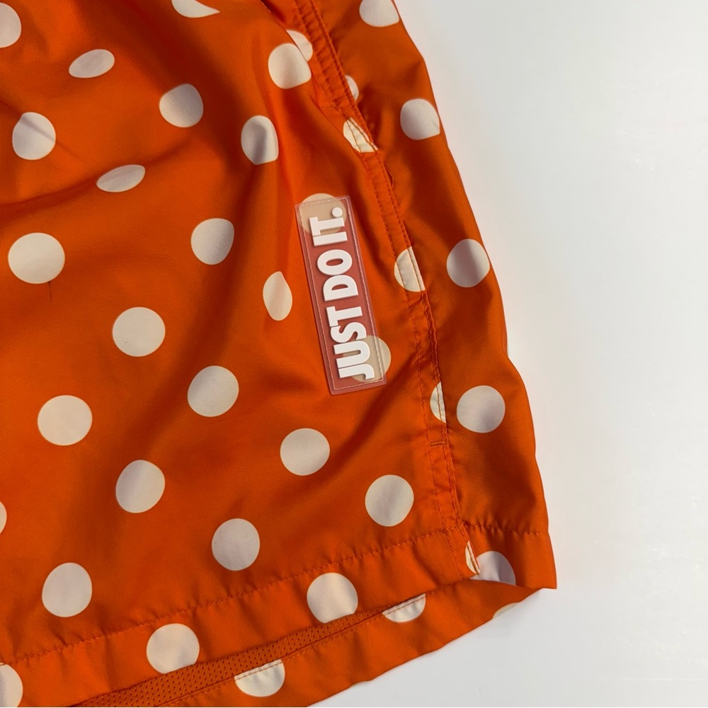 Nike Orange and White Polka Dot Shorts - Picture 2 of 6